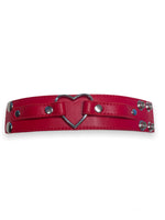 FUNK PLUS HEART RING CUFF RED VEGAN FB400