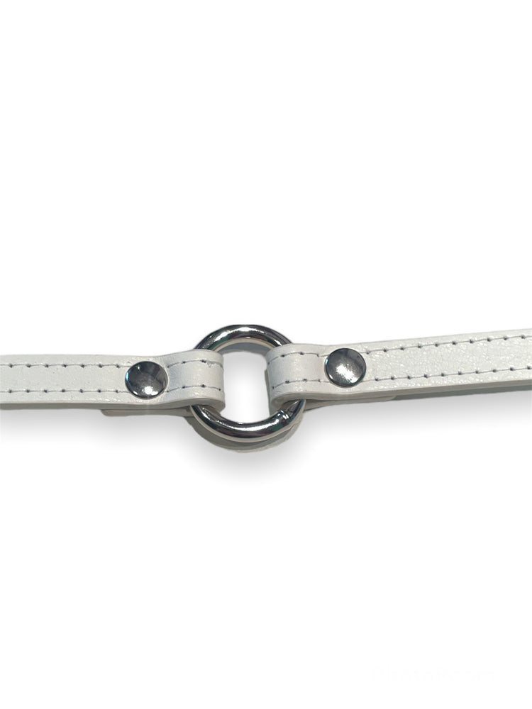 
            
                Bild in den Galerie-Viewer laden,FUNK PLUS SIMPLE THIN O-RING WHITE CHOKER VEGAN CK168
            
        