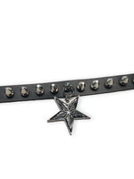 SPIKE CHOKER WITH HANGING STAR