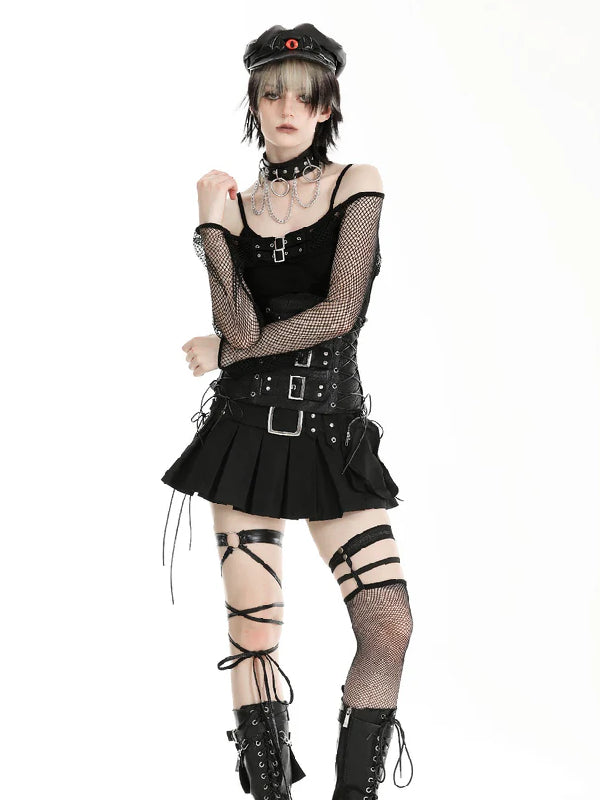DARK IN LOVE MESH SHRUG BW150
