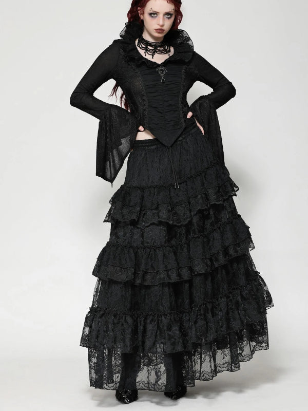 
            
                Bild in den Galerie-Viewer laden,DARK IN LOVE LAYERED TULE SKIRT KW372
            
        