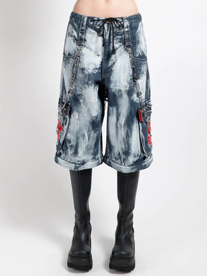 TRIPP NYC SKULL INDIGO DENIM STORM WASH PANT JM7049MB