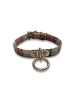 FUNK PLUS WHITE PLAID RING CHOKER
