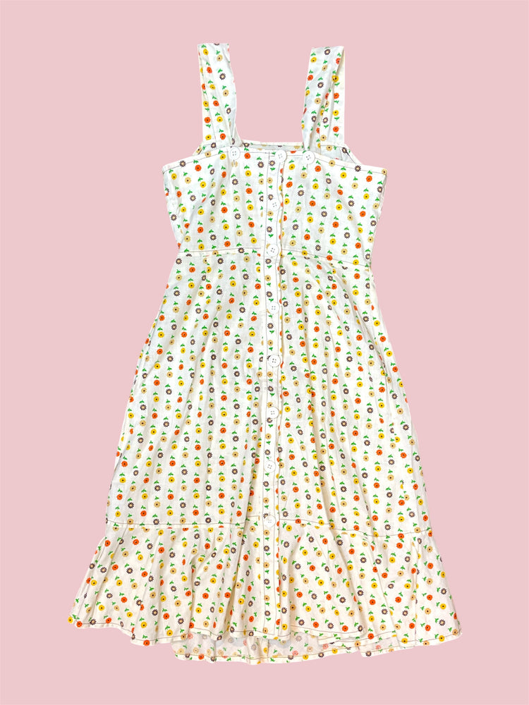 SECOND HAND 90S FLOWER MAXI DRESS