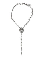 BARBWIRE HEART LONG NECKLACE