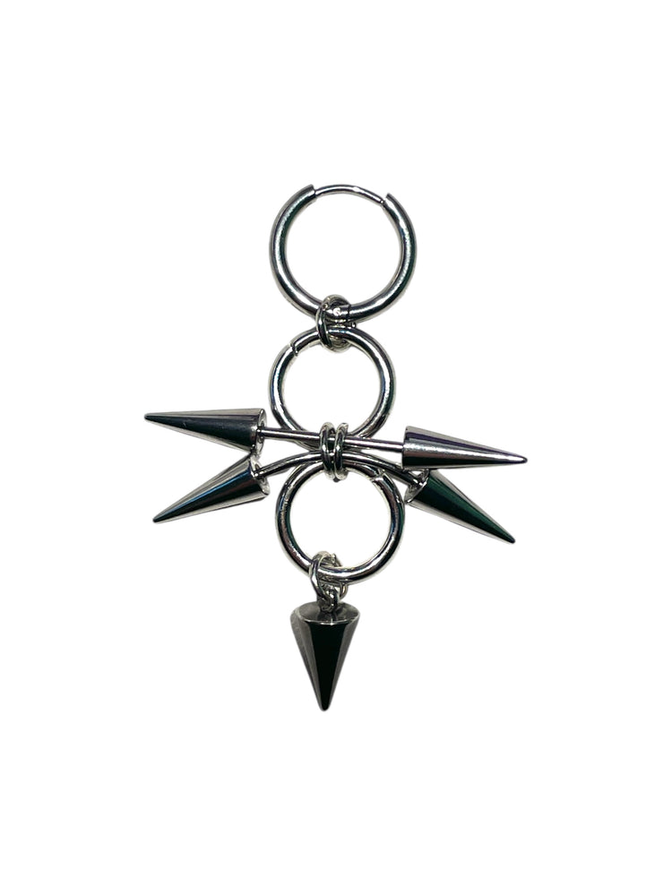 CHAINMAILLE SPIKE HOOP EARRING