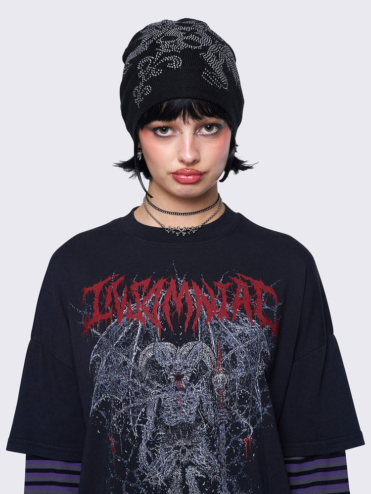 
            
                Bild in den Galerie-Viewer laden,MINGA LONDON SKULL RHINESTONES BEANIE
            
        
