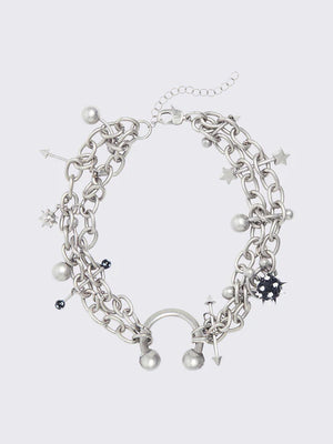 MINGA LONDON HARSH CHARMS NECKLACE