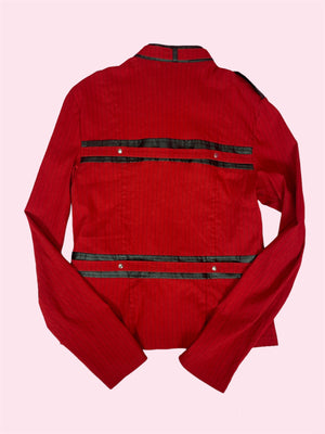 
            
                Load image into Gallery viewer, VINTAGE 90S/00S LIPSERVICE JACKET RED PINSTRIPE
            
        