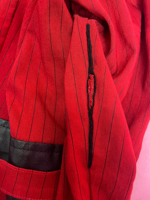 
            
                Load image into Gallery viewer, VINTAGE 90S/00S LIPSERVICE JACKET RED PINSTRIPE
            
        