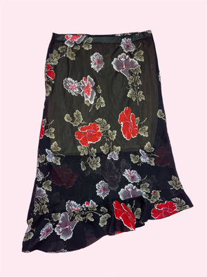 
            
                Load image into Gallery viewer, SECOND HAND IN SONNIA FLOWER SKIRT
            
        
