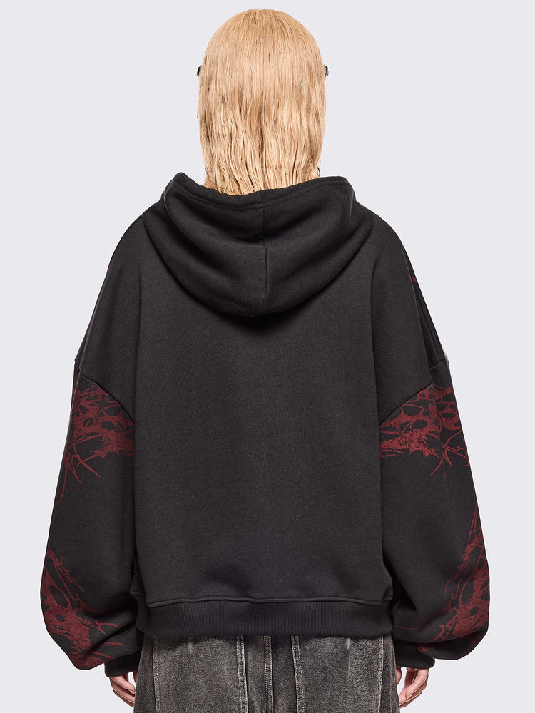 MINGA INSANE BLOOD ZIP UP HOODIE