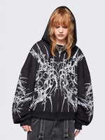 MINGA LONDON INSANE ZIP UP HOODIE