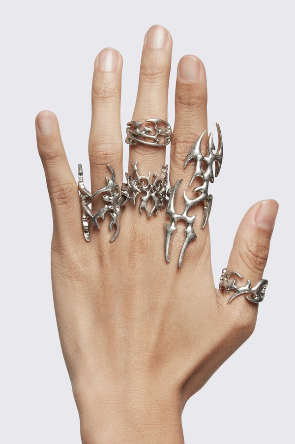 MINGA IRON VEINS RING SET