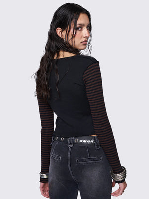 MINGA MONARCH STRIPED TOP
