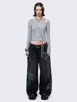 MINGA LONDON RAVE GRAPHIC BAGGY JEAN