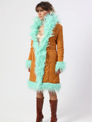 ELSIE & FRED LOLA FAUX FUR COAT
