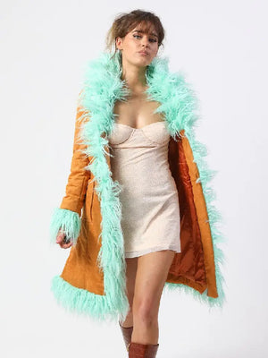 ELSIE & FRED LOLA FAUX FUR COAT