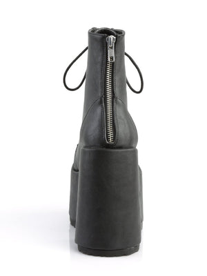 DEMONIACULT CAMEL-203 BLACK VEGAN LEATHER