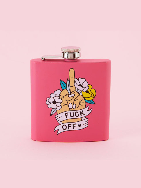 PUNKY PINS FUCK OFF HIP FLASK
