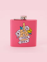 PUNKY PINS FUCK OFF HIP FLASK