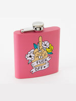 PUNKY PINS FUCK OFF HIP FLASK