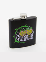 PUNKY PINS FUCK YOU CAPITALISM HIP FLASK BLACK