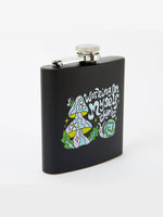 PUNKY PINS WORKING ON MYSELF HIP FLASK BLACK