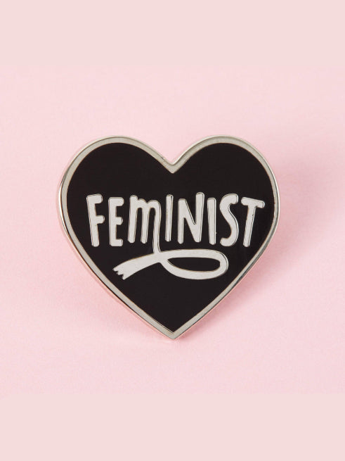 PUNKY PINS FEMINIST HEART ENAMEL PIN