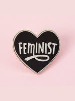 PUNKY PINS FEMINIST HEART ENAMEL PIN