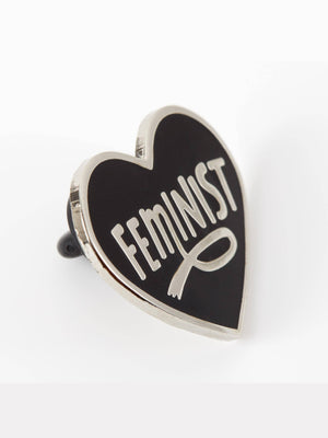 PUNKY PINS FEMINIST HEART ENAMEL PIN