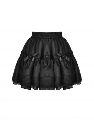 <transcy>DARK IN LOVE BLACK PLEATED SKIRT WITH SMALL BAG</transcy>