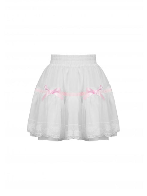 DARK IN LOVE WHITE FRILLY SKIRT