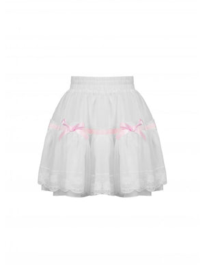 DARK IN LOVE WHITE FRILLY SKIRT