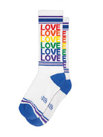 GUMBALL POODLE LOVE RAINBOW SOCKS