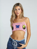 NEW GIRL ORDER YIN YANG CROCHET TOP