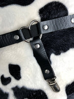 EXIT HEART BLACK LEG GARTER