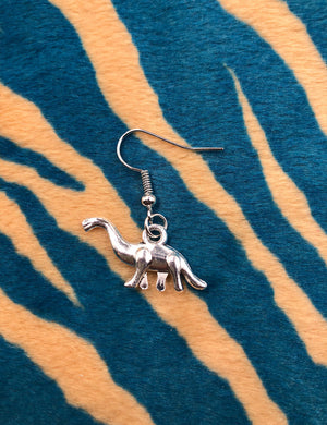 
            
                Load image into Gallery viewer, DINO ON HOOK EARRING
            
        