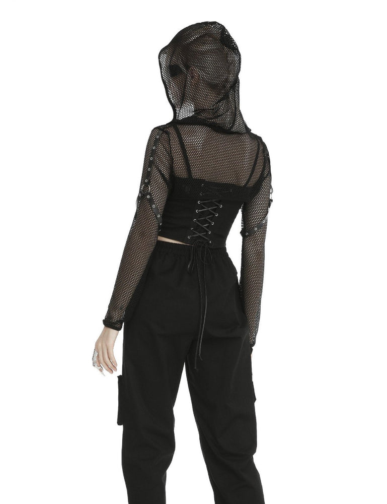 <transcy>DARK IN LOVE BIG MESH PLASTIC CLIP LONGSLEEVE</transcy>
