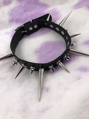 EXIT CHOKER DIFFERENT LONG SPIKES BLACK