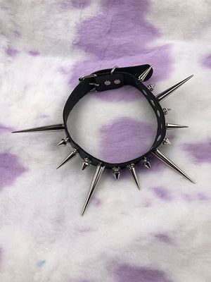EXIT CHOKER DIFFERENT LONG SPIKES BLACK