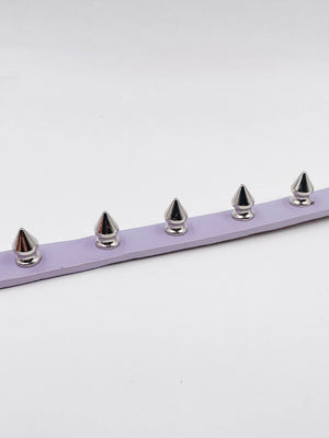 FUNK PLUS LILAC SPIKE CHOKER VEGAN CK135