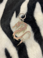 MIRROR PLASTIC DRAGON EARRING