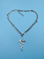 FLAME CROSS NECKLACE