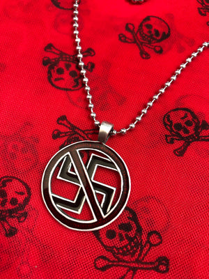 FUCK NAZIS NECKLACE