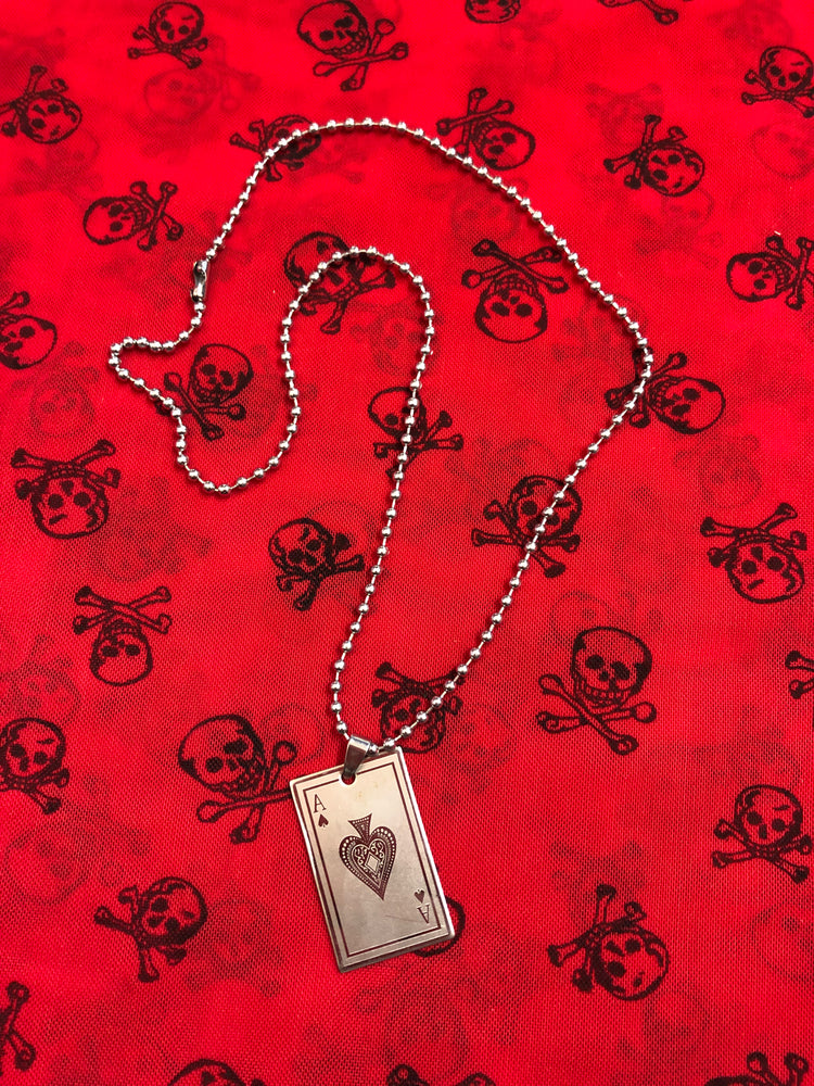 ACE OF SPADES NECKLACE