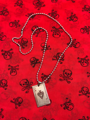 ACE OF SPADES NECKLACE