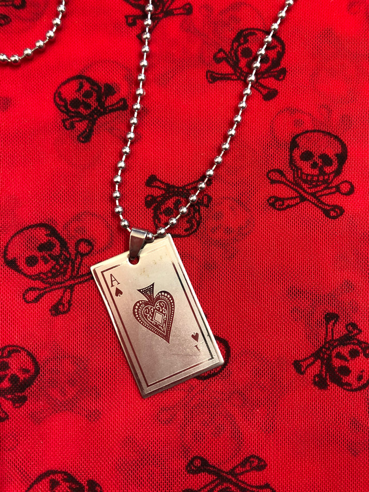 ACE OF SPADES NECKLACE