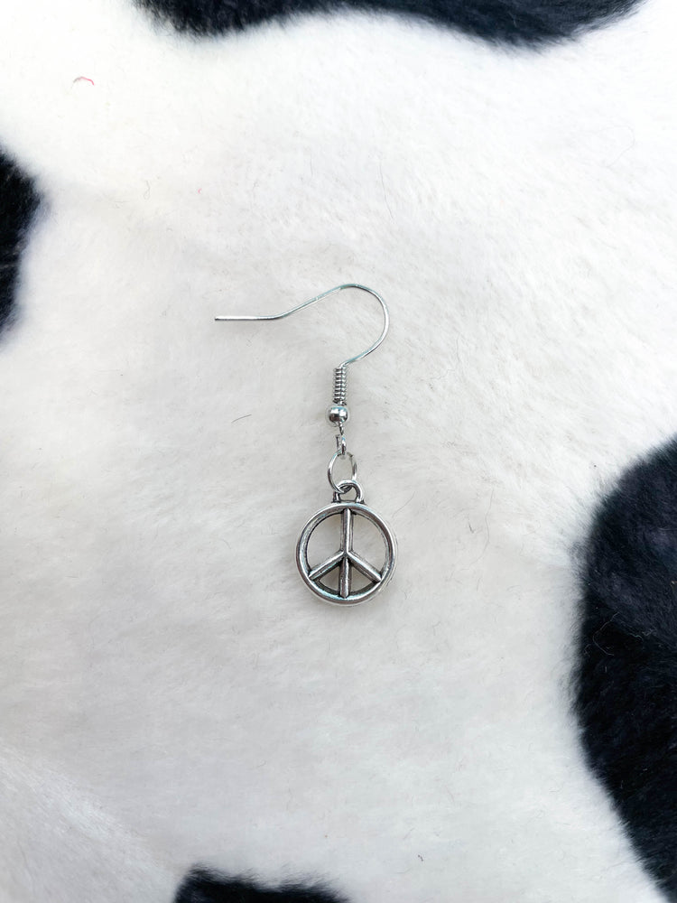 PEACE ON HOOK EARRING