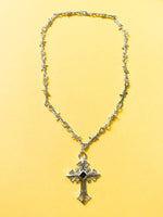 BARBWIRE CROSS NECKLACE